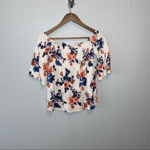 Rewind | Smocked Off the Shoulder Top‎